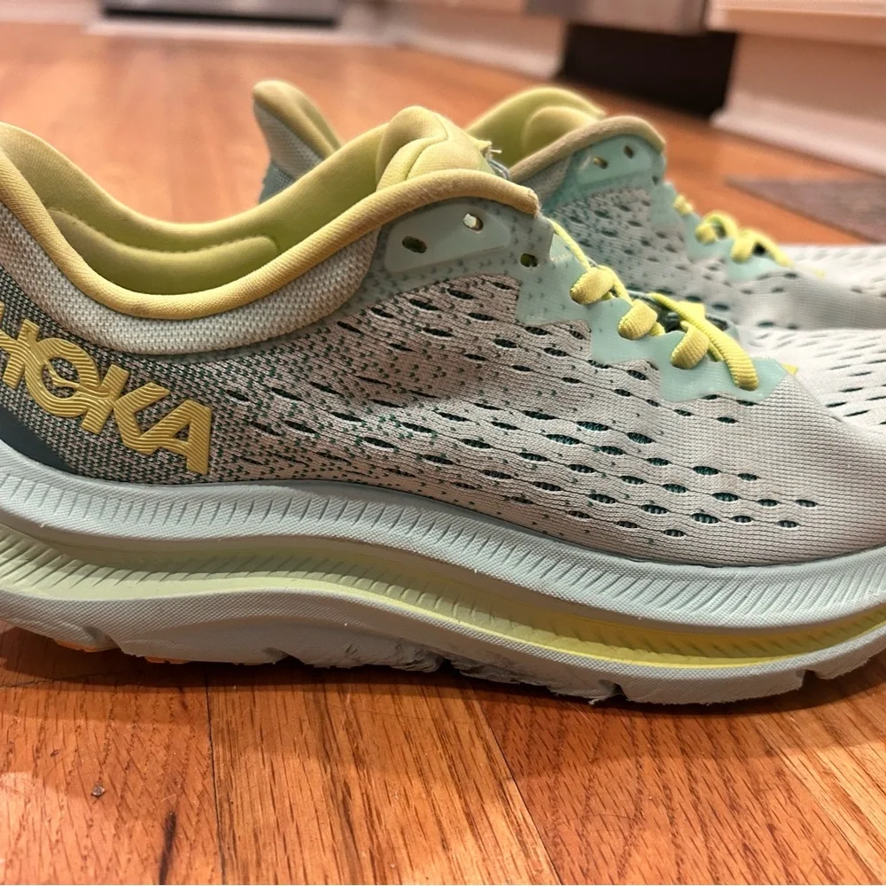 Hoka Mint Green and Yellow Women's Sneakers - Picture 4 of 4